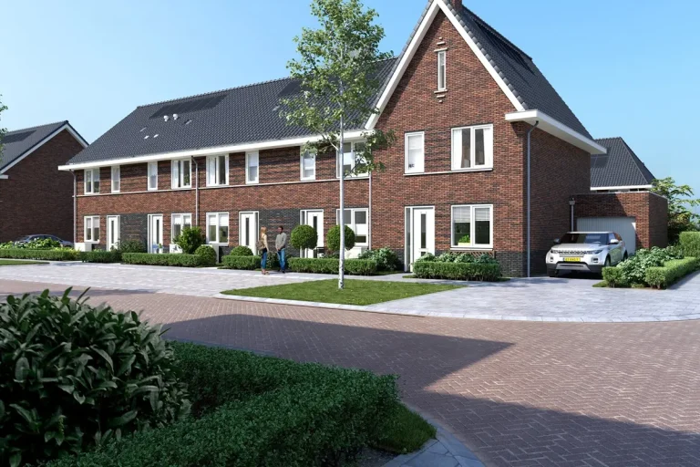 Hoekwoning met camerabewaking aan de gevel