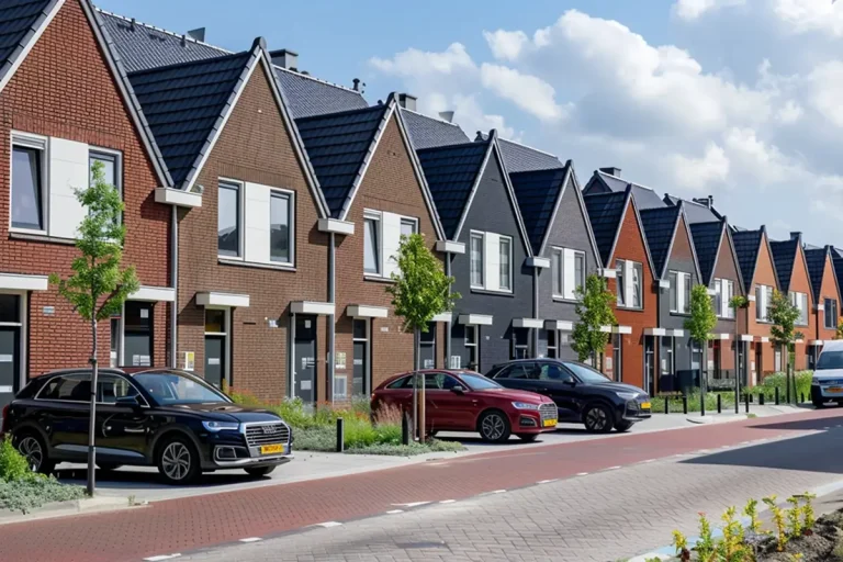 Tussenwoning met camerabewaking aan de voorgevel