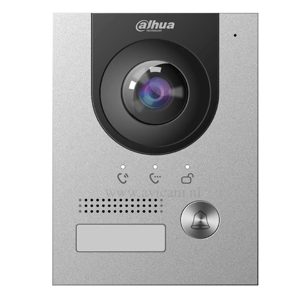 Dahua villa-deurstation van aluminium met groothoekcamera en belknop