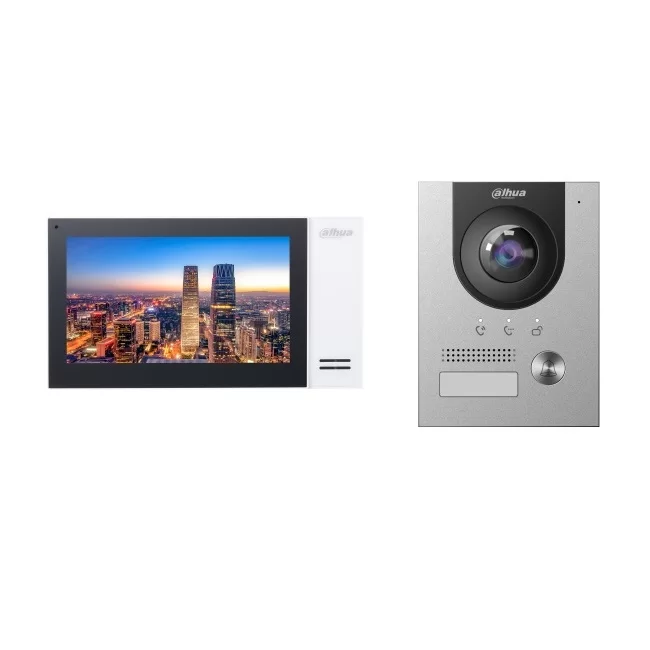 Dahua intercomkit met een 7-inch binnenpost en een villa-deurstation
