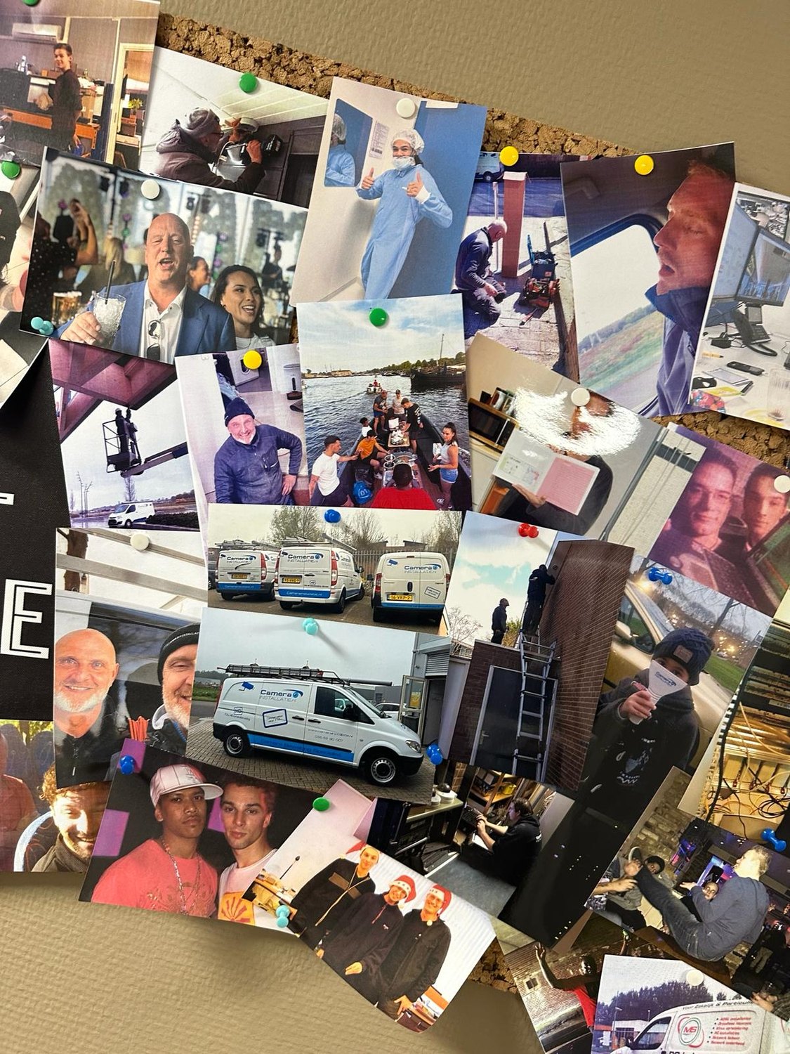 Foto van de wall of fame op ons kantoor