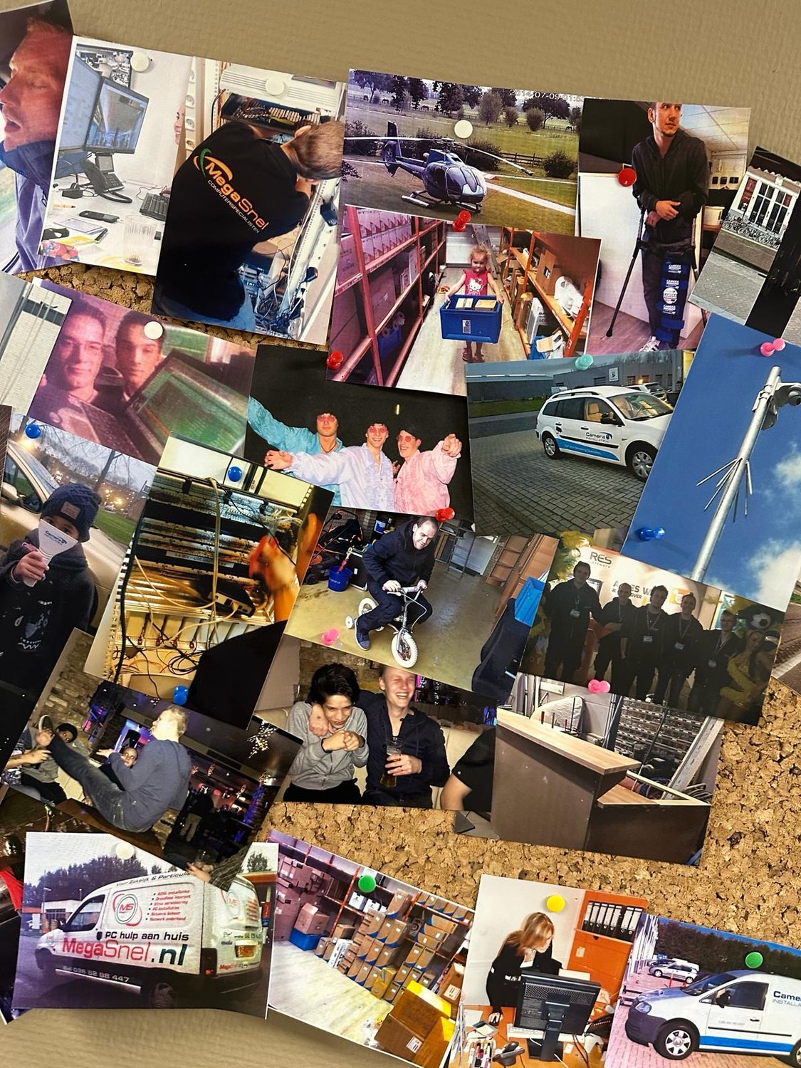 Foto van de wall of fame op ons kantoor
