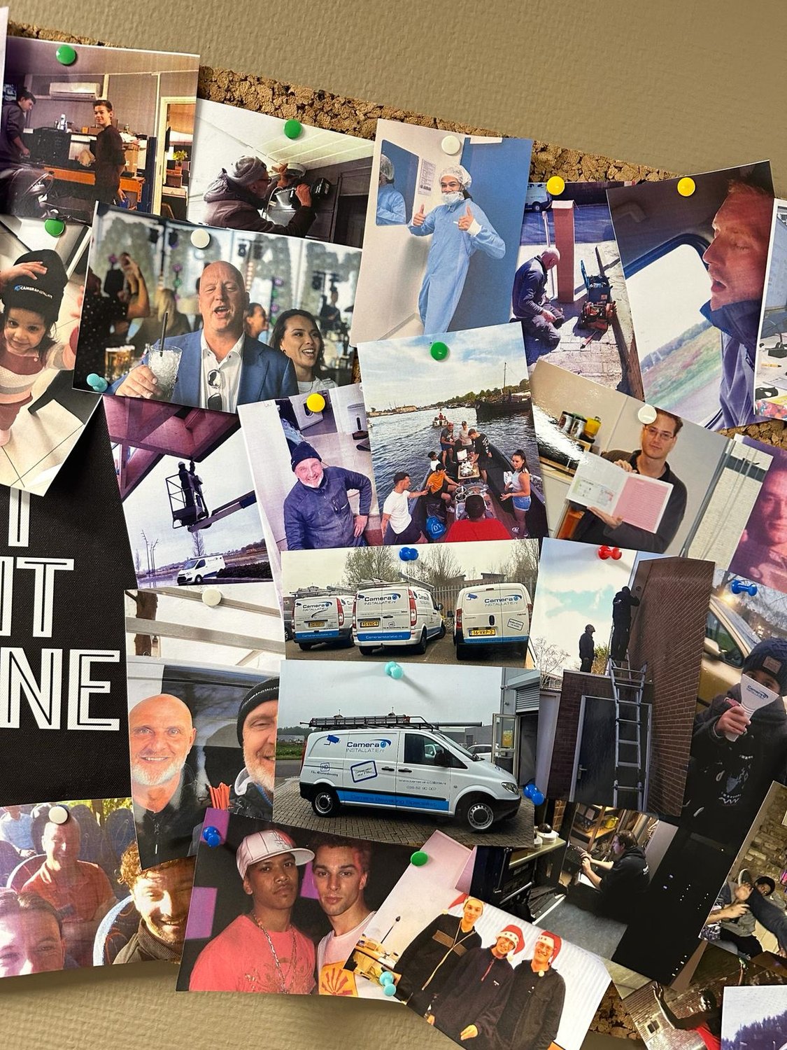 Foto van de wall of fame op ons kantoor