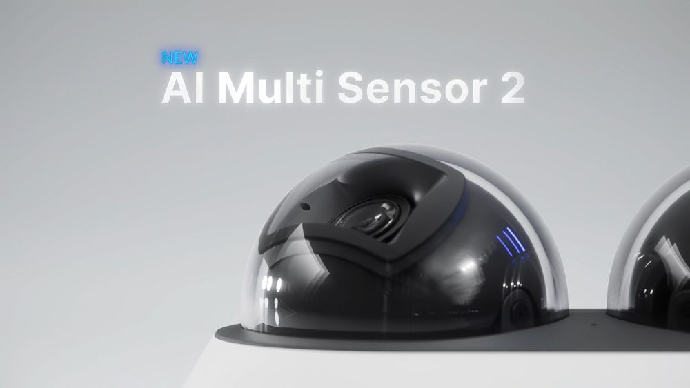 UniFi AI MultiSensor 2, een weerbestendige domecamera met twee 4K-sensoren in één behuizing
