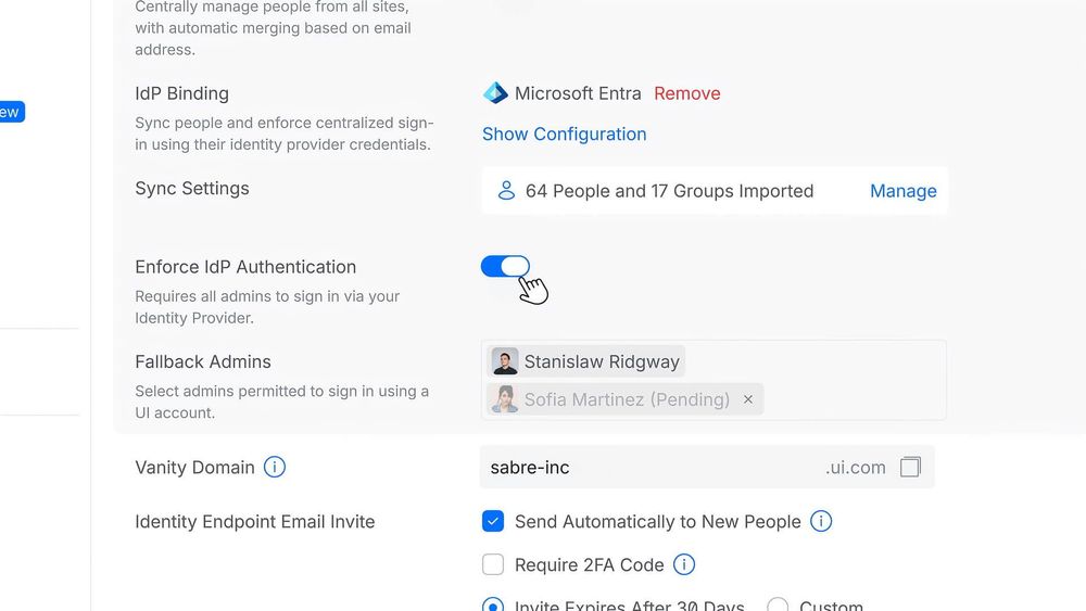 Inlog- en toegangsbeheer in UniFi Network met ondersteuning voor single sign-on via SAML