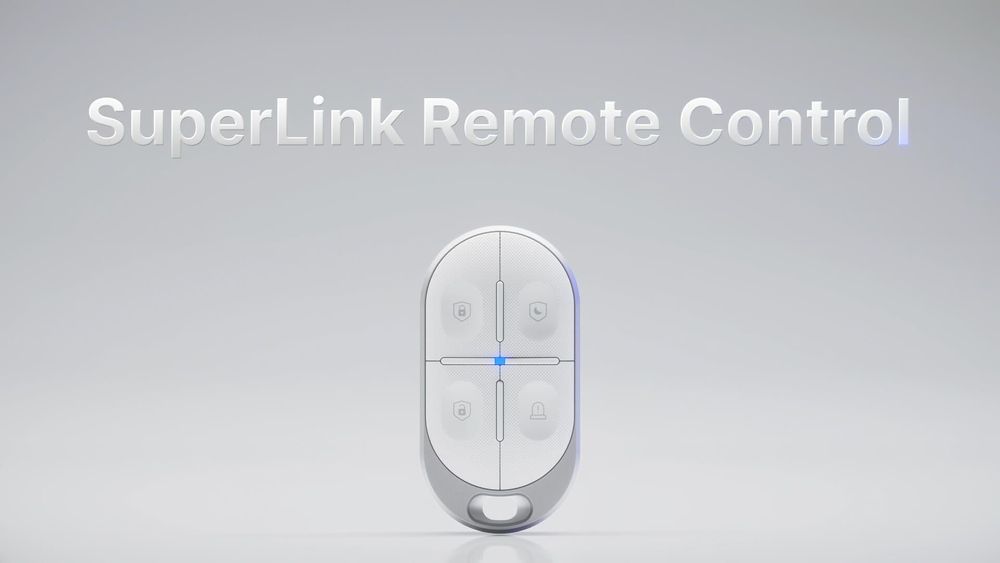 UniFi Protect 7.1: de SuperLink KeyFob, een sleutelhanger met knoppen om op afstand in te schakelen, uit te schakelen of alarm te slaan