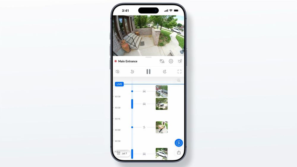 UniFi Protect 7.2 mobiele app: frame-voor-frame scrubben in de tijdlijn en widgets die een deur openen of verlichting bedienen