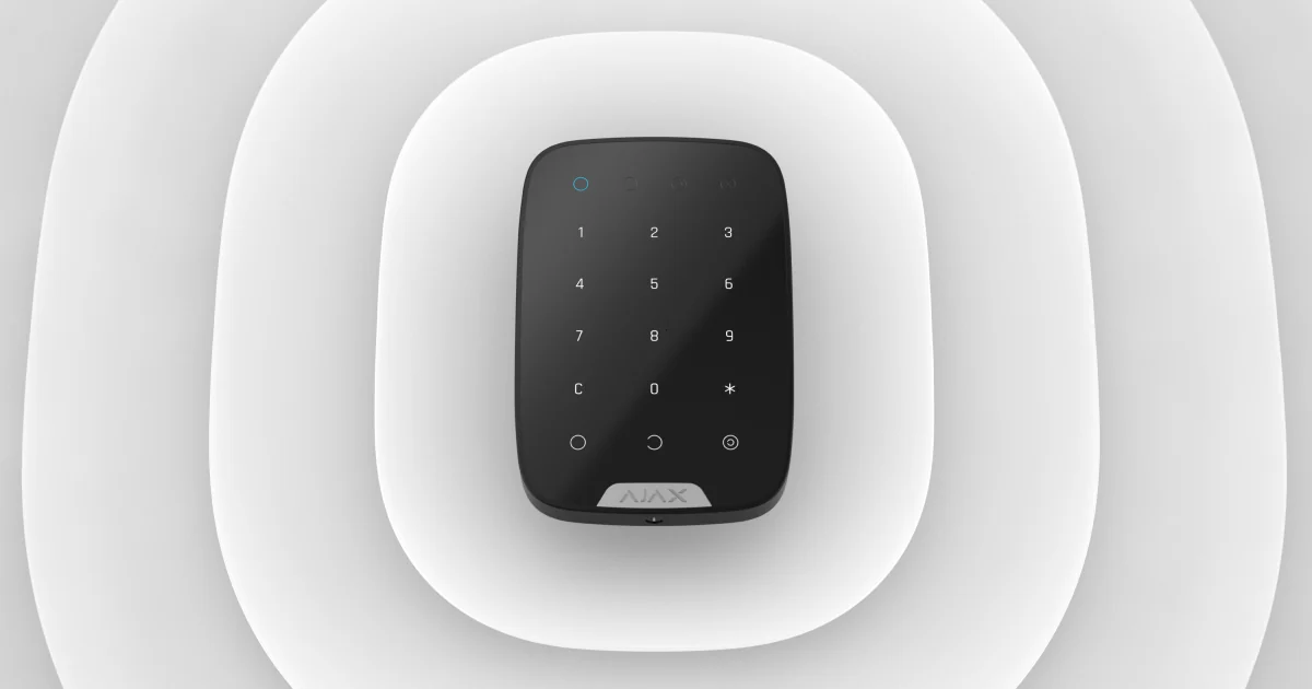 Ajax KeyPad bediendeel met touchtoetsen