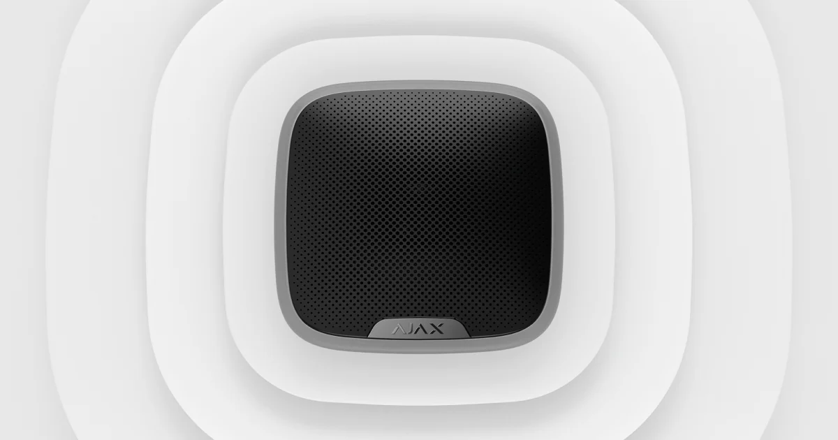 Ajax StreetSiren buitensirene met led-front
