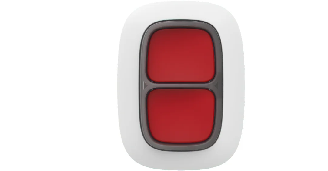 Ajax DoubleButton overvalknop, wit