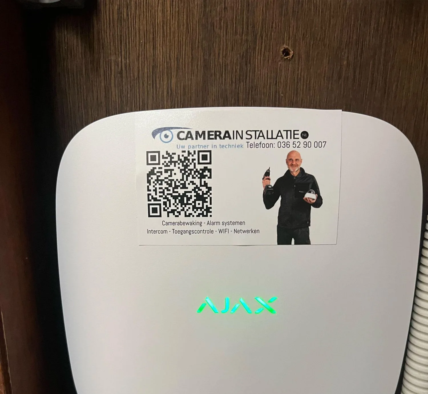 De hub, die ook via 4G meldt