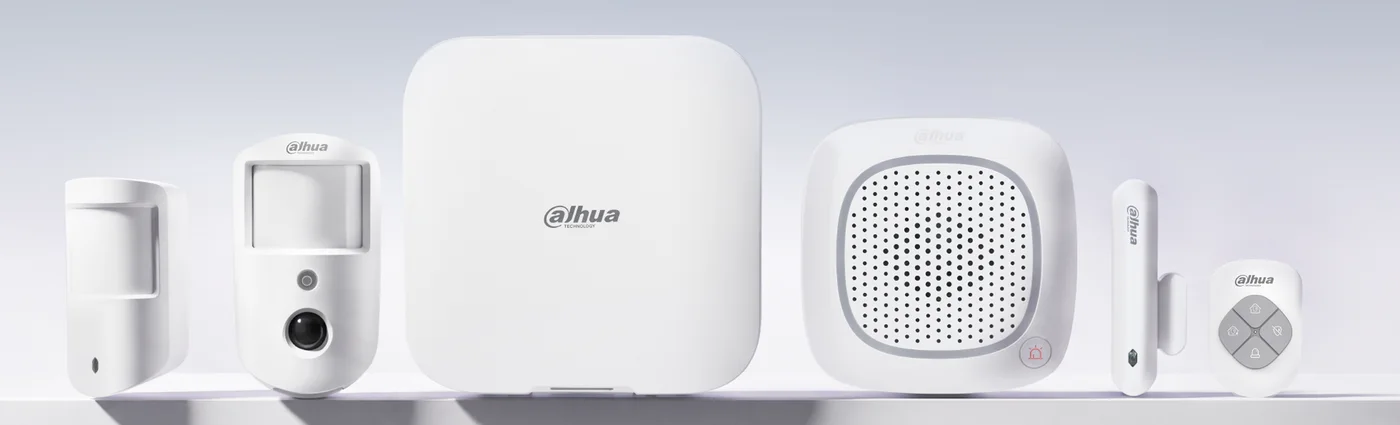 De Dahua AirShield-set met alarmcentrale, melders, sirene en afstandsbediening