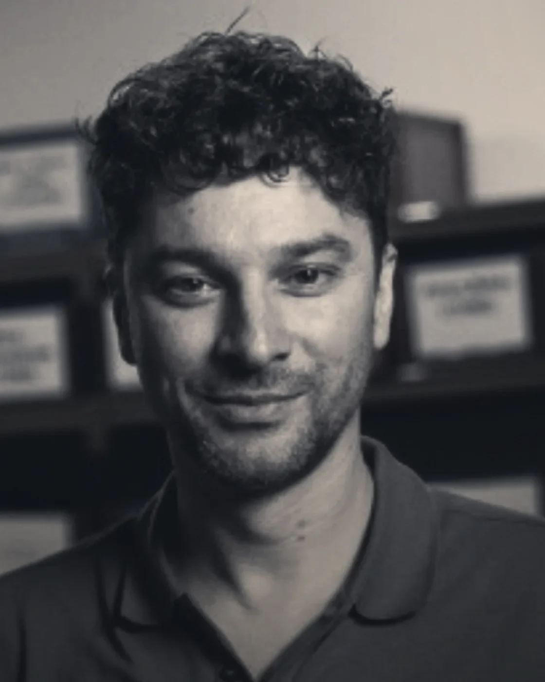 Zwart-witportret van Marc Herdes